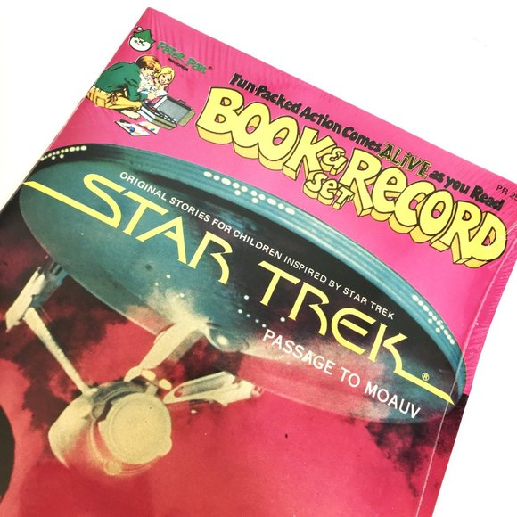 VTG Star Trek Passage to Moauv 1979 Peter Pan Book & Record Set NWT - Picture 6 of 8